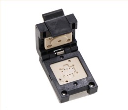 LCC10(4)pin-2.54mm塑胶翻盖式芯片测试座socket