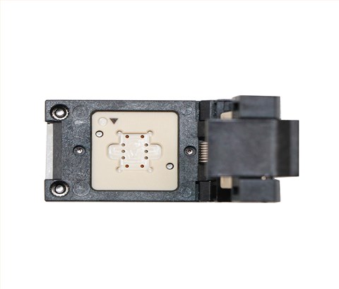 LCC10(4)pin-2.54mm塑胶翻盖式芯片测试座socket