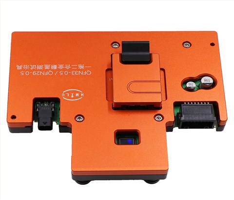 QFN33pin-0.5mm/QFN29pin-0.5mm一拖二工位合金翻盖式芯片测试治具