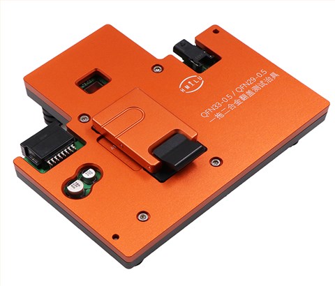 QFN33pin-0.5mm/QFN29pin-0.5mm一拖二工位合金翻盖式芯片测试治具