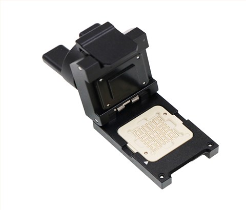 BGA373pin-0.65mm合金旋钮翻盖式芯片测试座socket