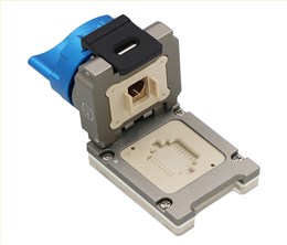 SOP16pin-1.27mm合金旋钮翻盖式式探针测试座socket