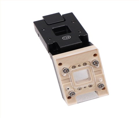 CLCC48pin-0.8mm合金翻盖式探针芯片测试座socket