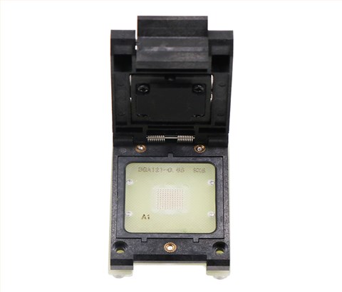 BGA121pin-0.65mm-8x8mm塑胶翻盖式芯片烧录座