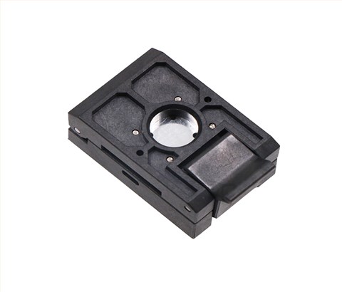 DFN8pin-1.27mm-3.8x3.8mm一拖四工位塑胶翻盖式芯片老化测试座