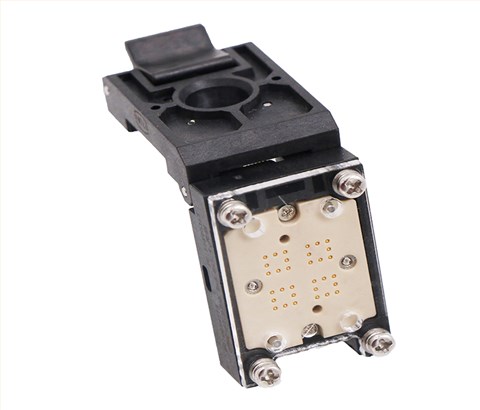 DFN8pin-1.27mm-3.8x3.8mm一拖四工位塑胶翻盖式芯片老化测试座
