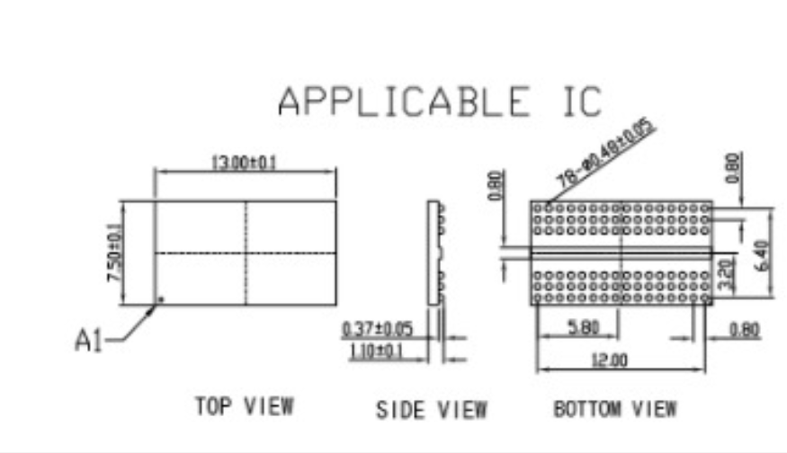 DDR4-BGA96ball内存颗粒图纸 DDR4-BGA96ball内存颗粒图纸