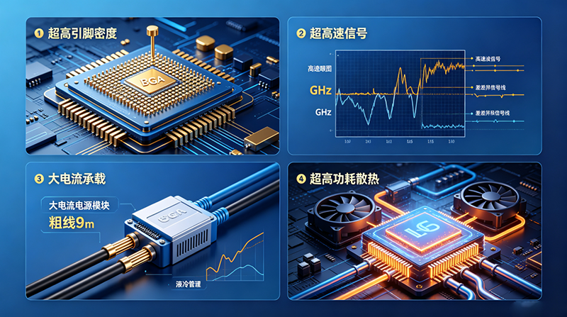 AI、算法、大模型有什么不同？鸿怡电子适配BGA大阵列算力芯片测试与夹具socket