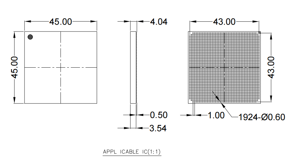 BGA1942（46）-1.0mm芯片规格参数