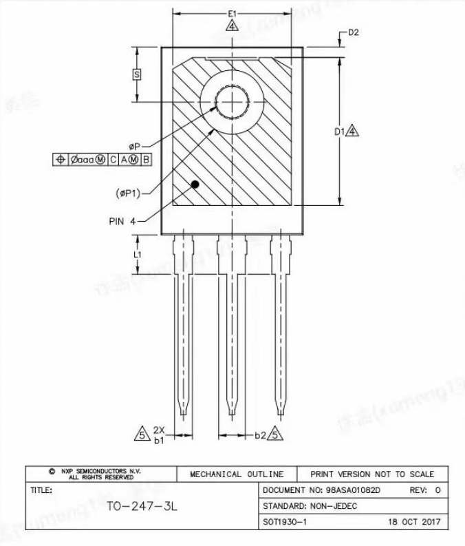 功率器件TO247-3L图纸 功率器件TO247-3L图纸