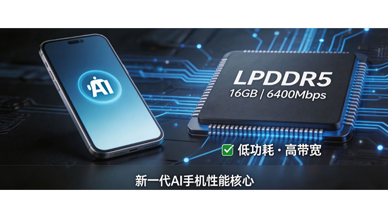 AI实时运算的强大内核：高速率LPDDR5内存颗粒芯片与鸿怡电子芯片测试座的适配协同
