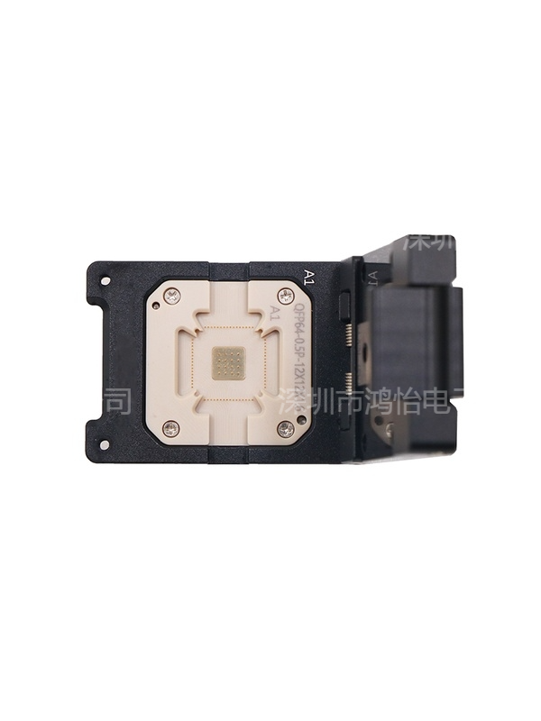 定制QFP64pin-0.5mm芯片老化测试座_带散热 定制QFP64pin-0.5mm芯片老化测试座_带散热