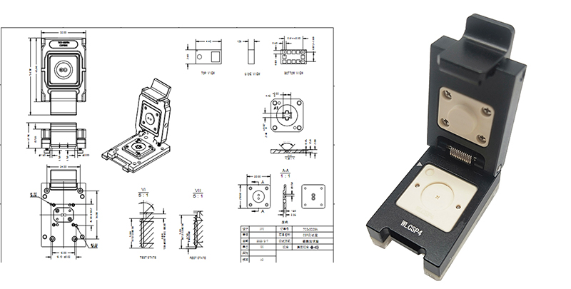 COF封装芯片测试座 