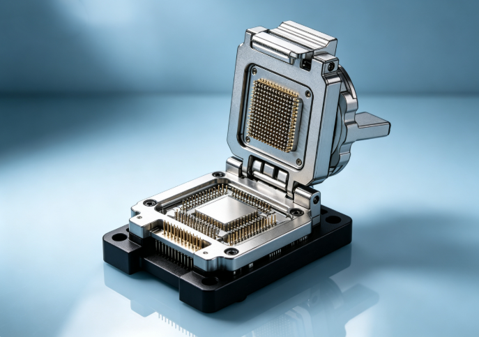 AI算力供电芯片LGA72测试座解决方案