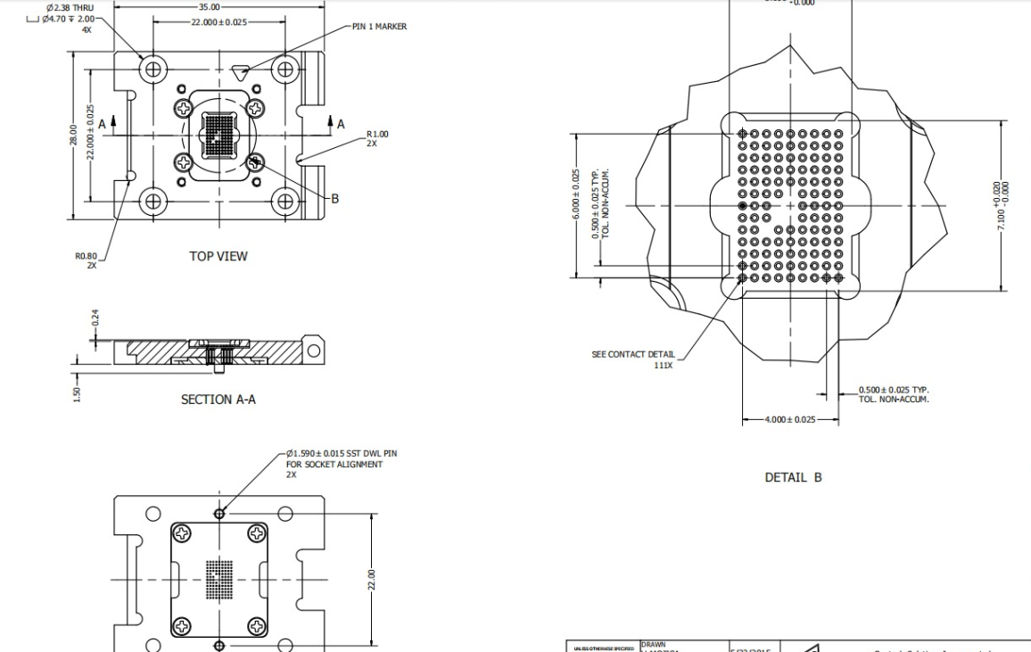 BGA111pin芯片图纸 BGA111pin芯片图纸