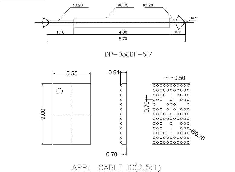 BGA113pin芯片图纸 BGA113pin芯片图纸