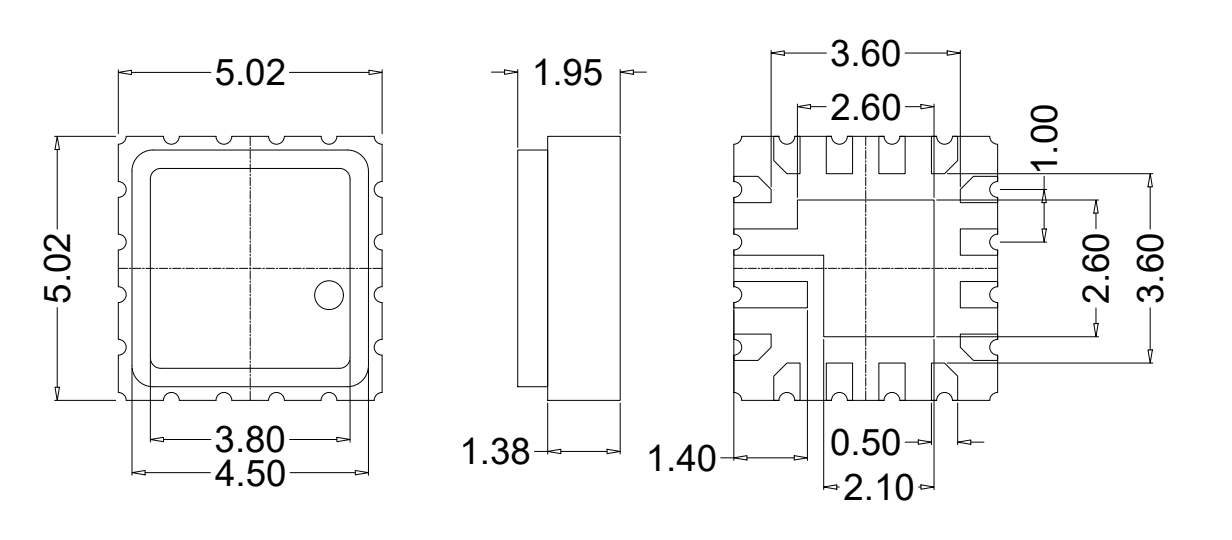 LCC16pin芯片图纸