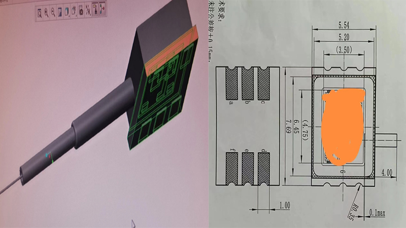 LCC6pin-1.4mm光电模块图纸