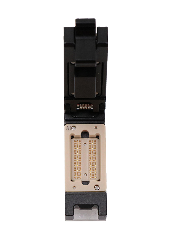 DDR96pin-0.8mm合金翻盖式探针内存颗粒测试座