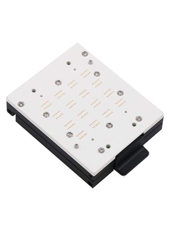 晶振5032-10pin-1.0mm-5x3.2合金翻盖式一拖16工位测试座socket