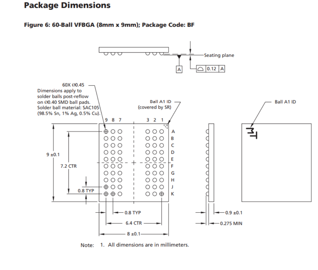 BGA60-0.8芯片测试夹