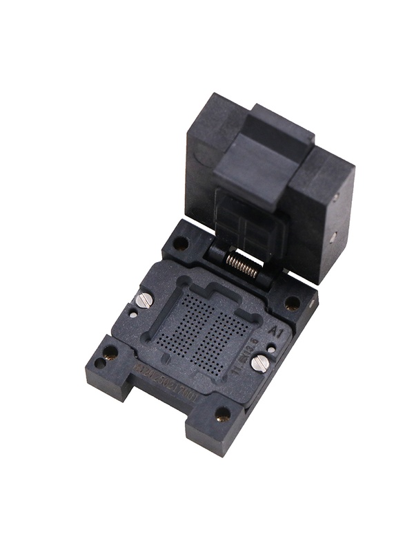 定制BGA154-0.8mm-塑胶翻盖芯片烧录测试座