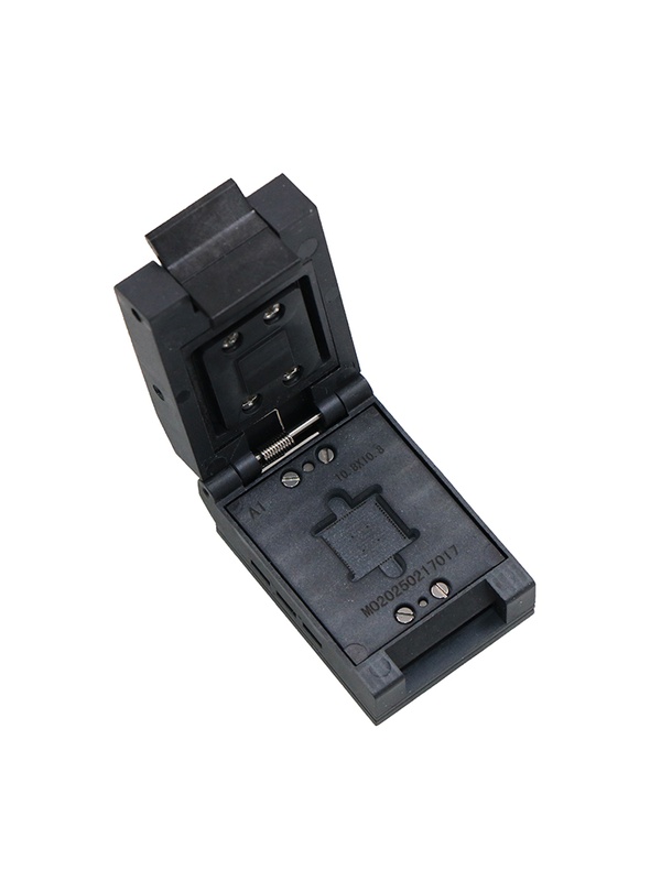 定制CQFN64-0.5-塑胶翻盖芯片测试座