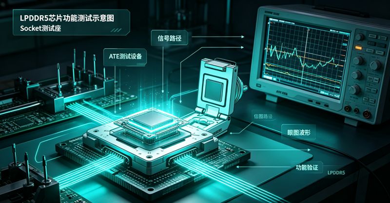 LPDDR内存颗粒测试座
