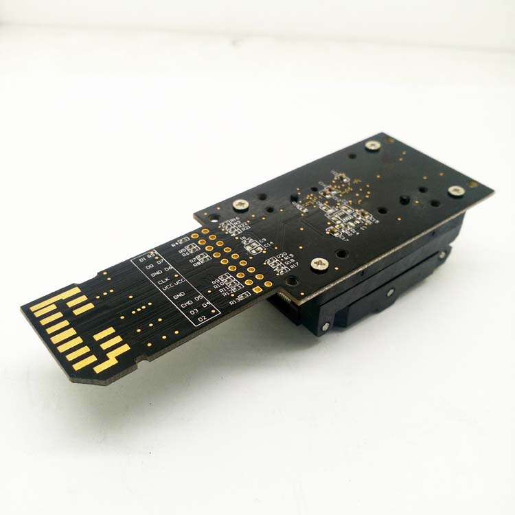 eMMC153/169翻盖弹片转SD接口芯片测试座