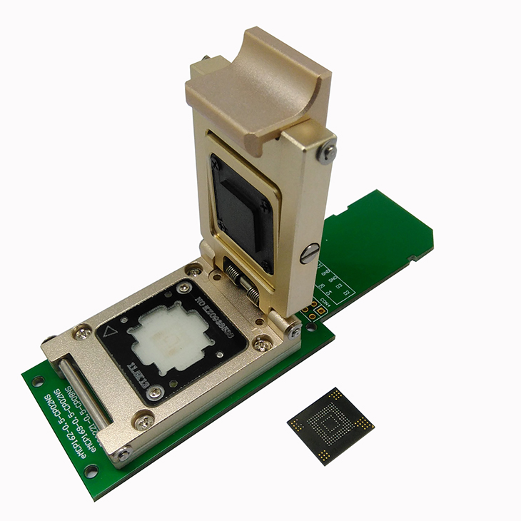 EMMC169/153翻盖探针转SD芯片测试座