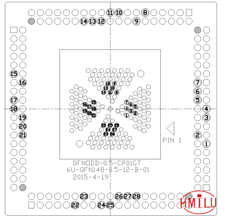 QFN28烧录座连线图1