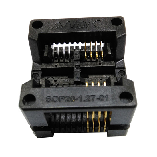 SOP8(20)-1.27下压弹片IC老化座