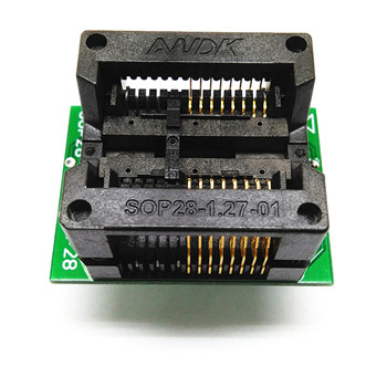 SOP16(28)-1.27下压弹片IC烧录座