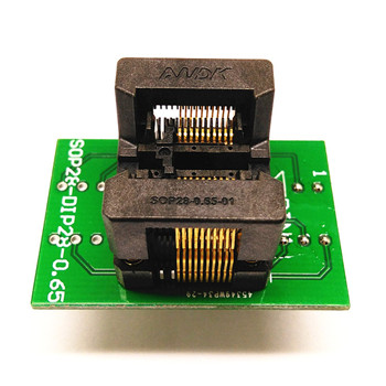 SSOP20(28)-0.65下压弹片IC烧录座
