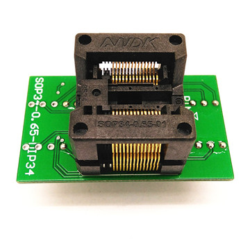 SSOP28(34)-0.65下压弹片IC烧录座