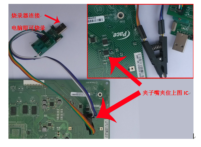 SOP8免拆芯片烧录夹使用说明9