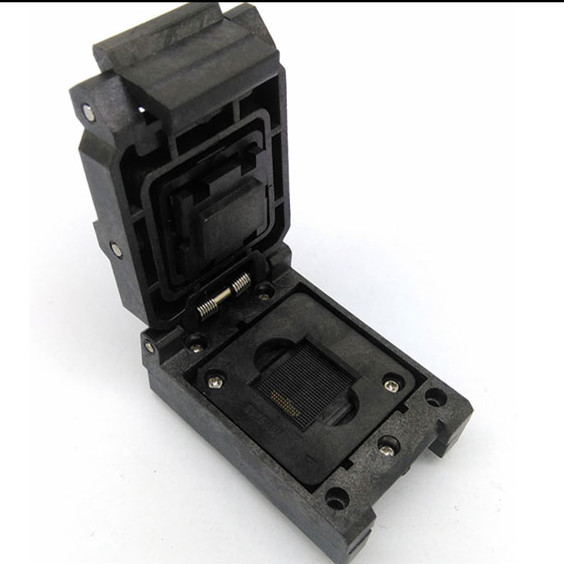 BGA221/EMCP221翻盖双面弹芯片老化座 BGA221/EMCP221翻盖双面弹芯片老化座