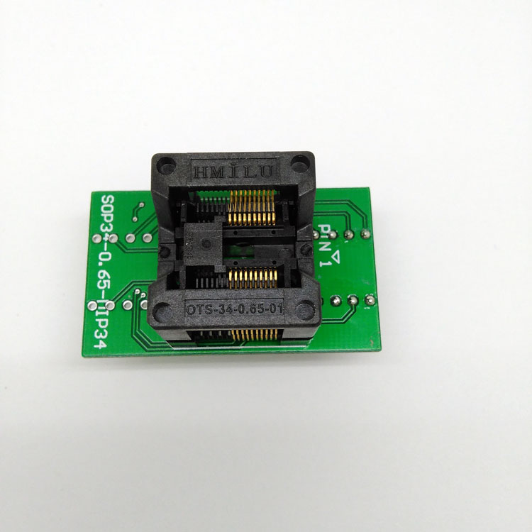 宽体SSOP20/tssop20（34）-0.65下压弹片芯片烧录座