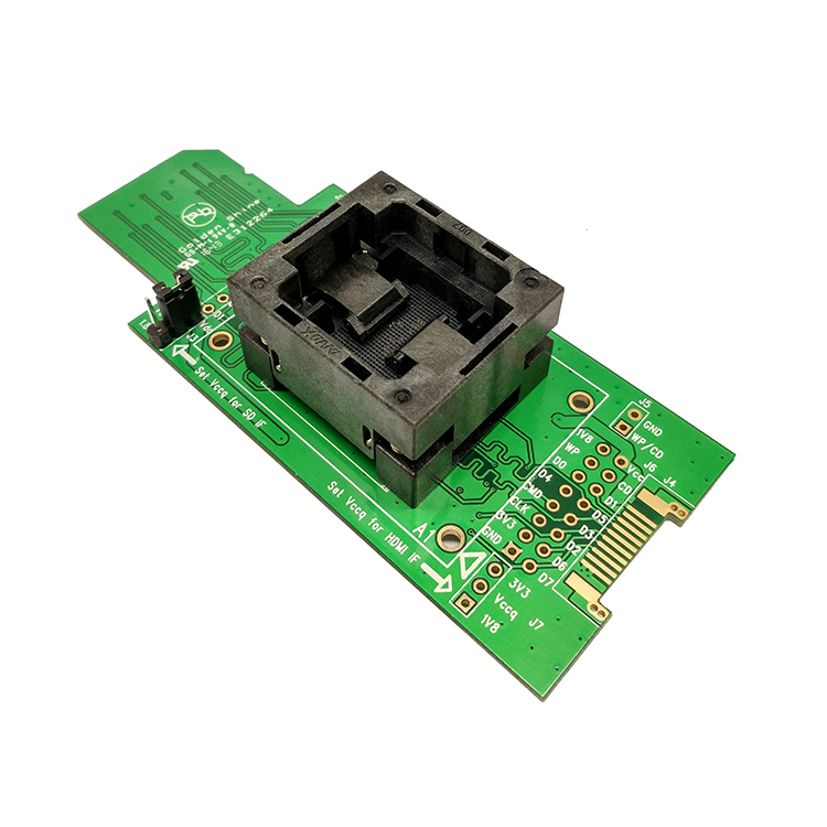 EMMC153/169下压弹片转SD芯片测试座