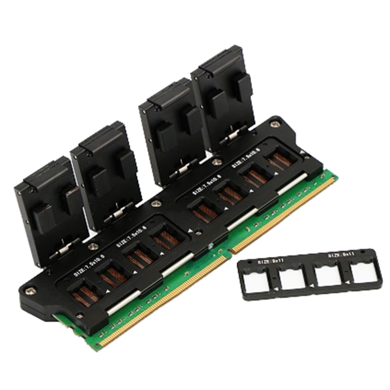 DDR4-78球一拖八导电胶测试治具