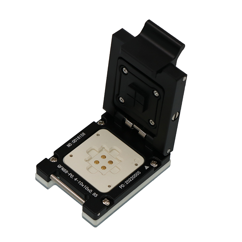 定制QFN88-0.4(10×10)翻盖合金探针测试座 定制QFN88-0.4(10×10)翻盖合金探针测试座