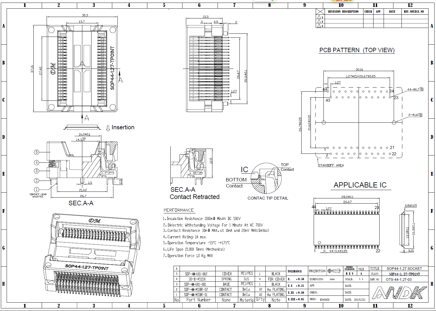 SOP44-1.27-TP01NT