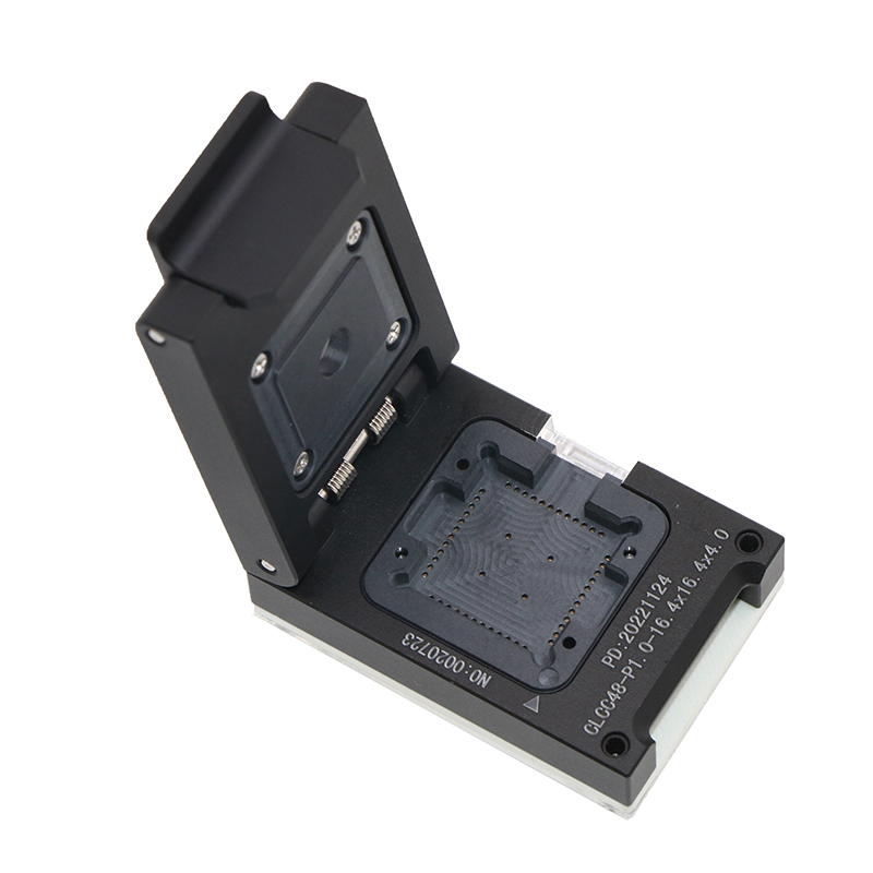 定制PLCC48光通信模块3G高速测试座夹具治具socket防静电设计