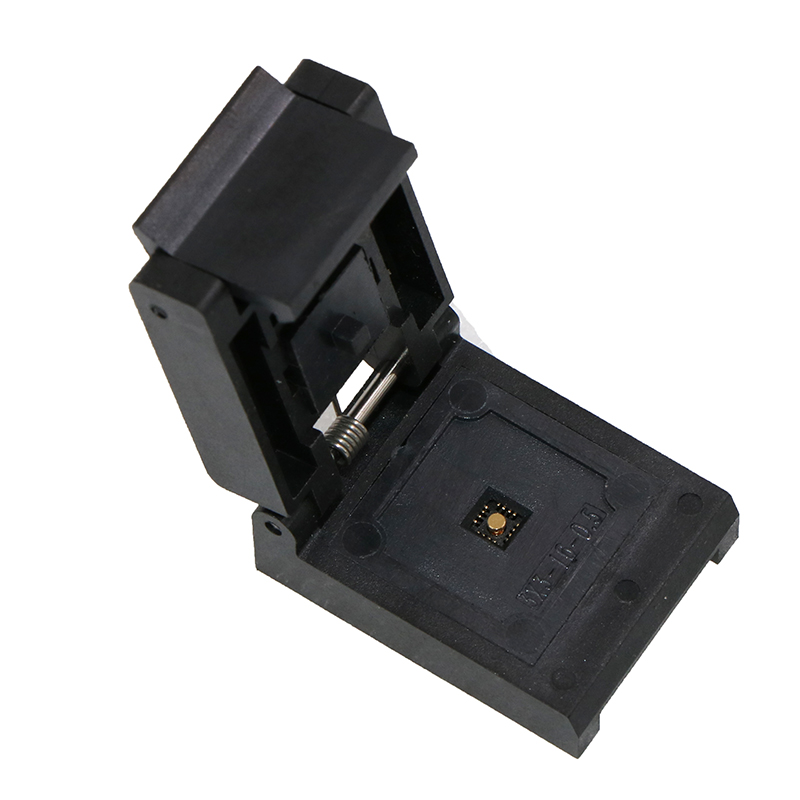 QFN16pin-0.5mm-3X3mm芯片老化测试座（带顶针）