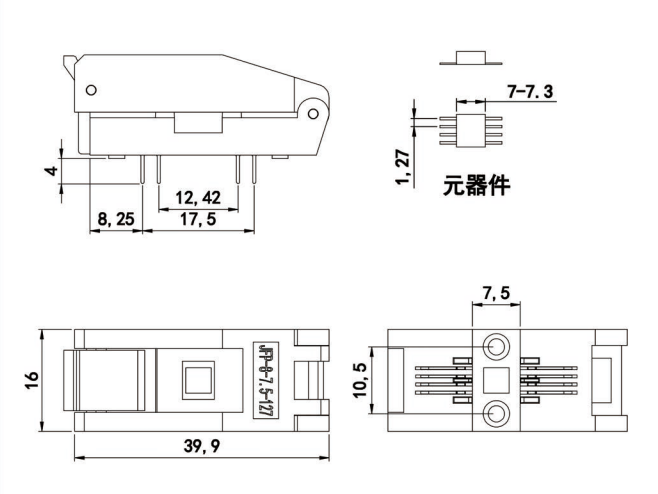 JFP8座子图纸