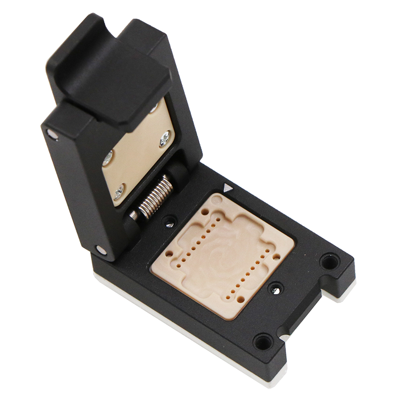 邮票孔模块18pin-1.1mm-10.19.7mm翻盖探针测试座