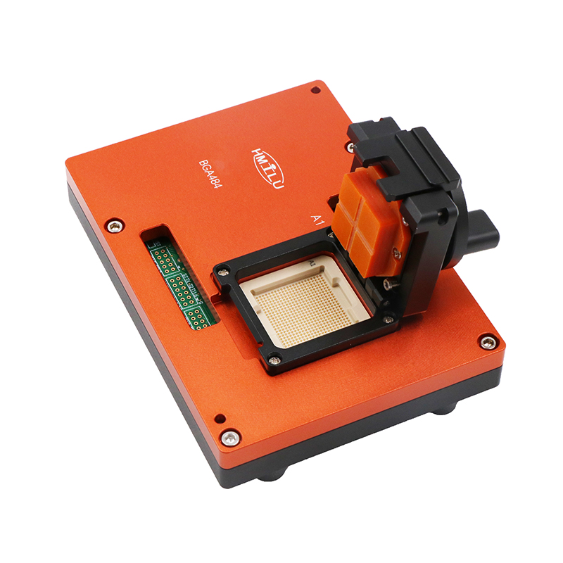 BGA484pin-1.0mm-23x23mm合金旋钮翻盖测试治具 BGA484pin-1.0mm-23x23mm合金旋钮翻盖测试治具