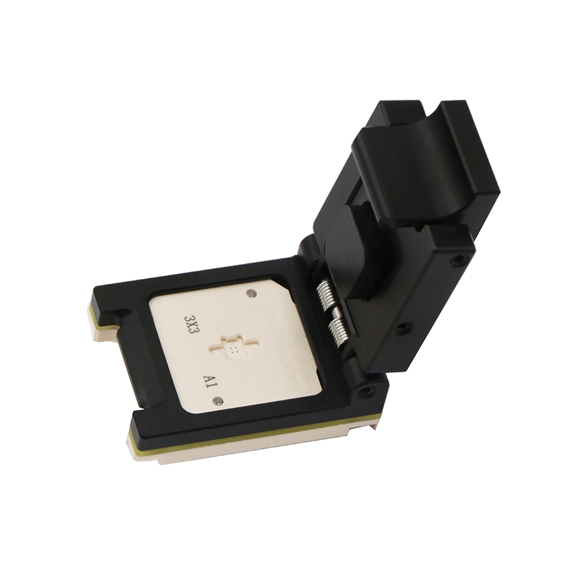 QFN24pin-0.35mm-3.0x3.0mm合金翻盖探针芯片测试座