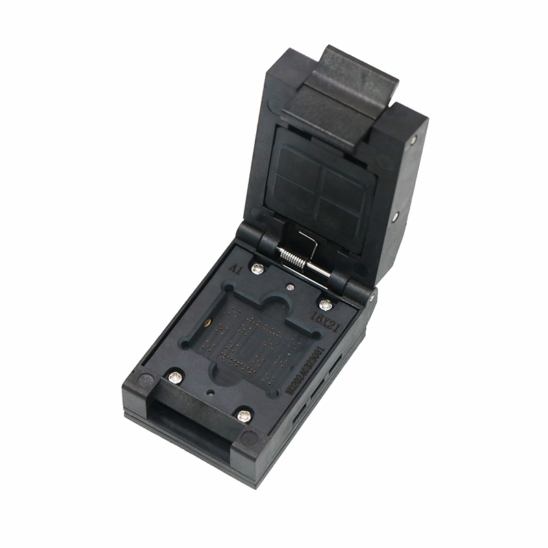 BGA400（下针82pim)-0.8mm-21×16mm塑胶翻盖探针老化测试座