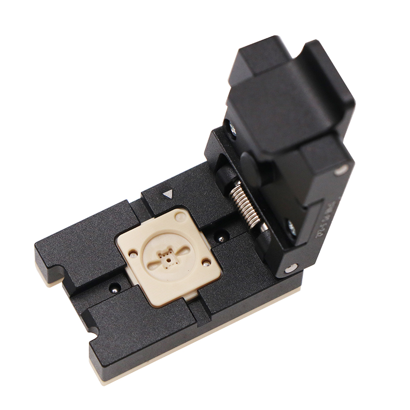 DFN8pin-0.5mm-2x2mm翻盖探针芯片老化座socket—DFN芯片测试夹具